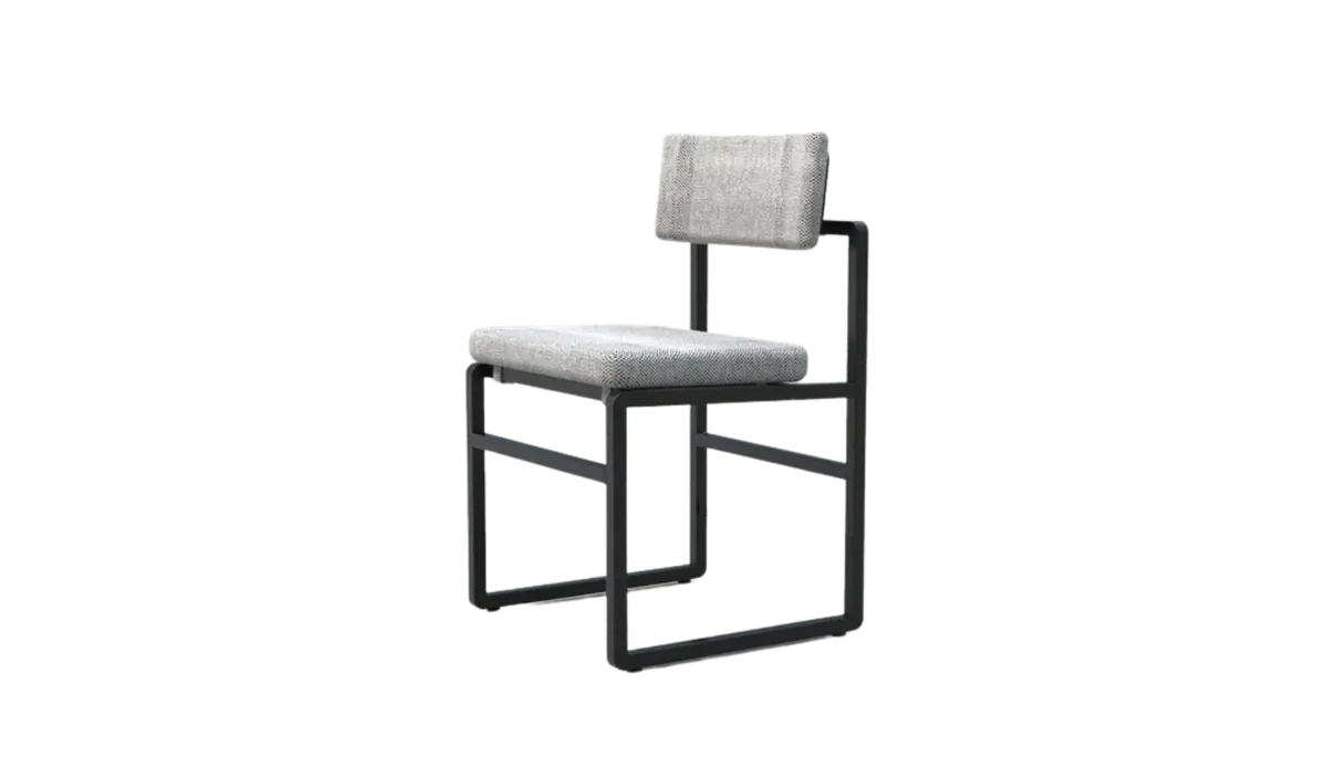 Black frame dining chair