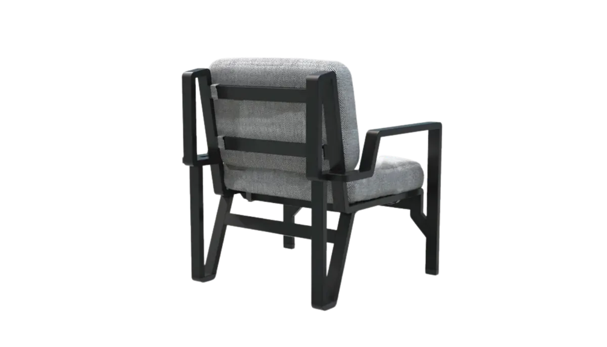 Black frame armchair