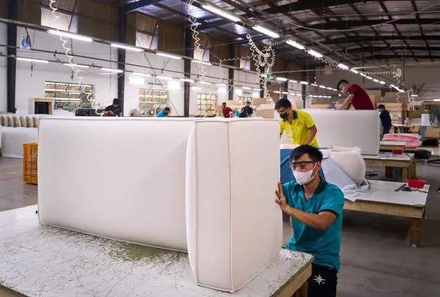 Upholstered sofa base